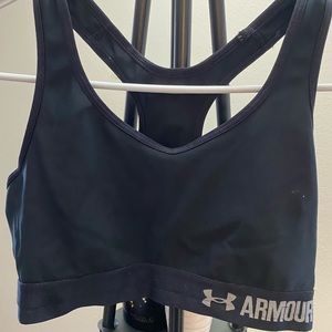 Black Under Armour sports bra